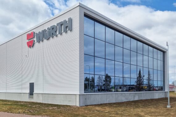 Referenssi Würth Center Ylivieska kokonaisurakka